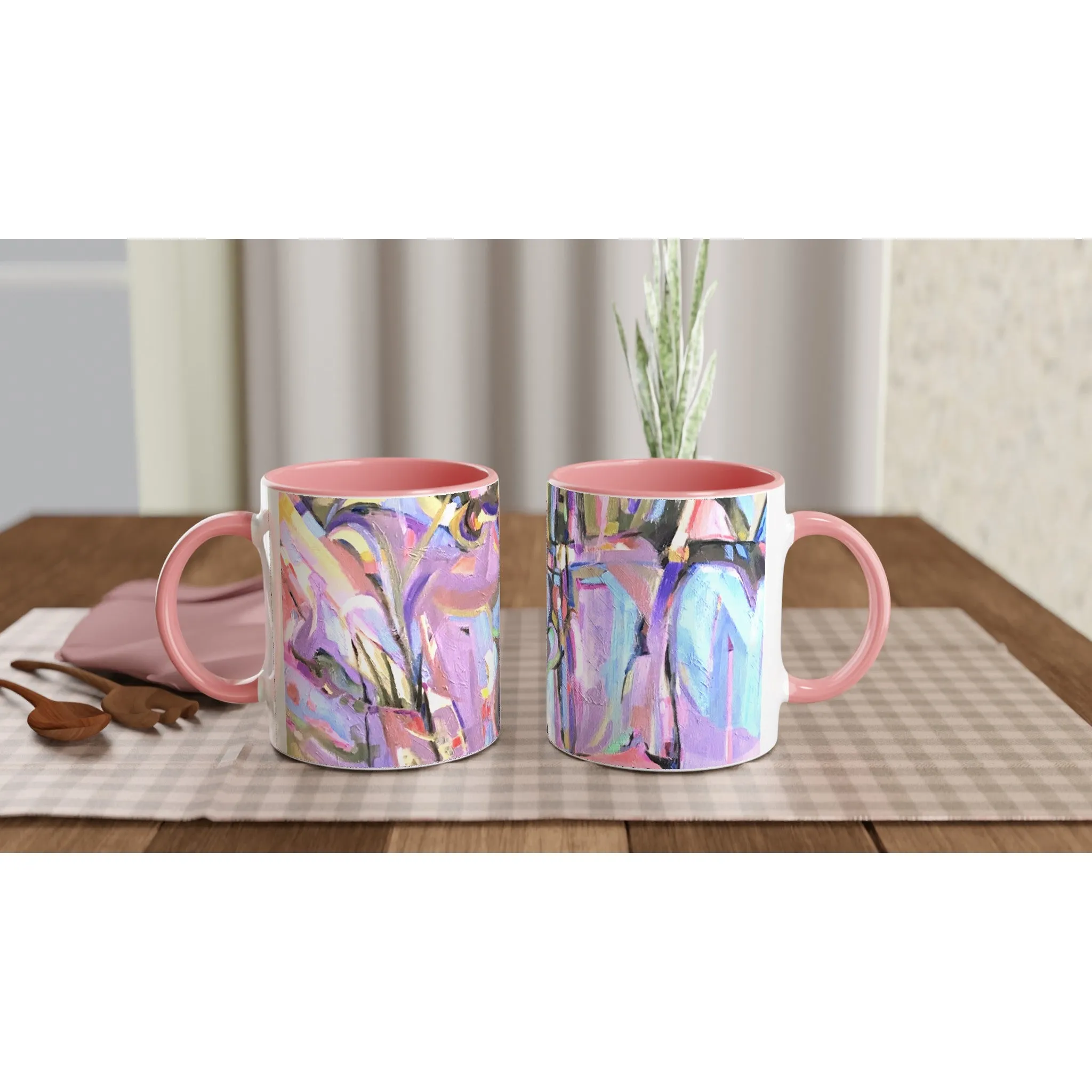 11oz Ceramic Coffee Mug with 'Passages' Artwork by American Artist Barbara Cleary