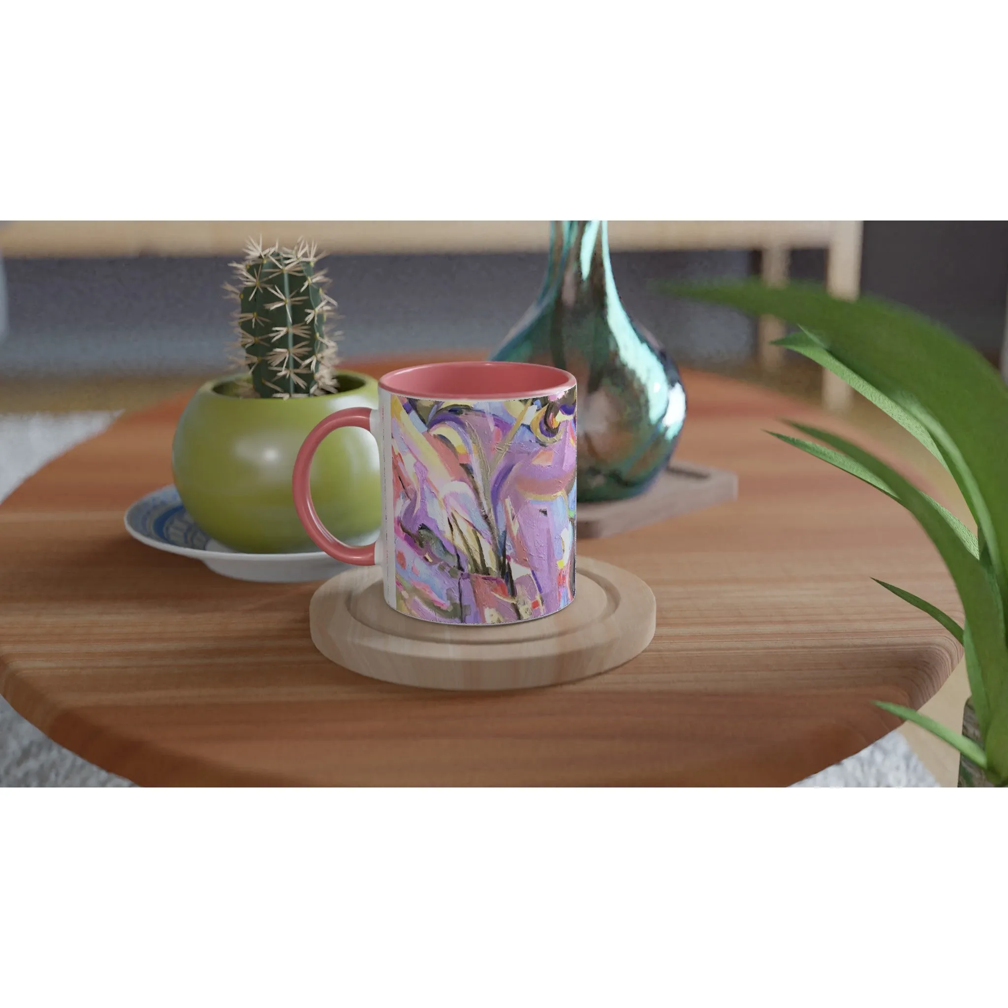 11oz Ceramic Coffee Mug with 'Passages' Artwork by American Artist Barbara Cleary