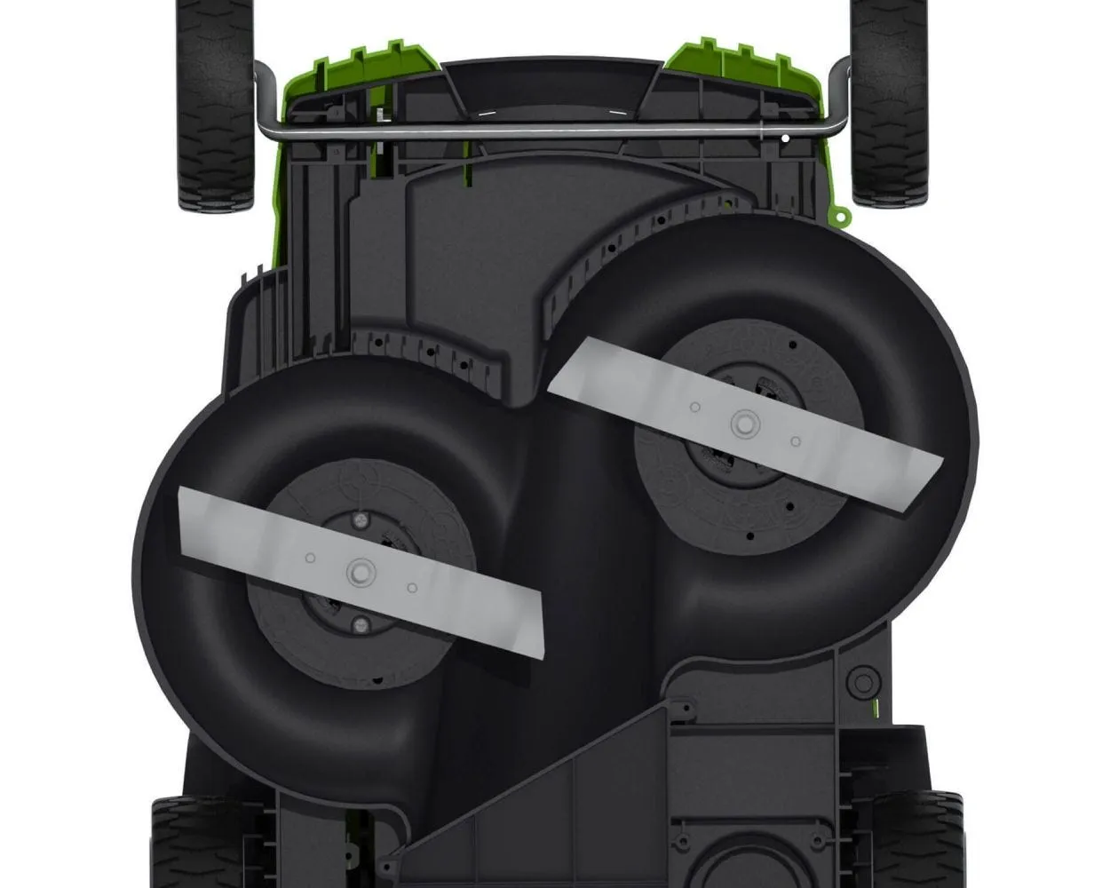 40V 20" Cordless Battery Dual Blade Push Lawn Mower w/ 4.0Ah and 2.0Ah Batteries & Charger