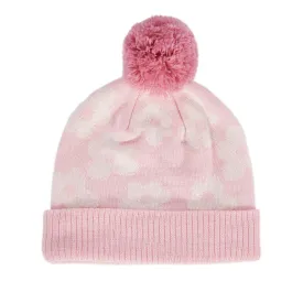 Acorn Flower Power Merino Beanie Candy Pink