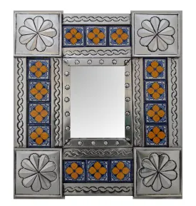 Beautiful Tiled Mirror (42x37cm)