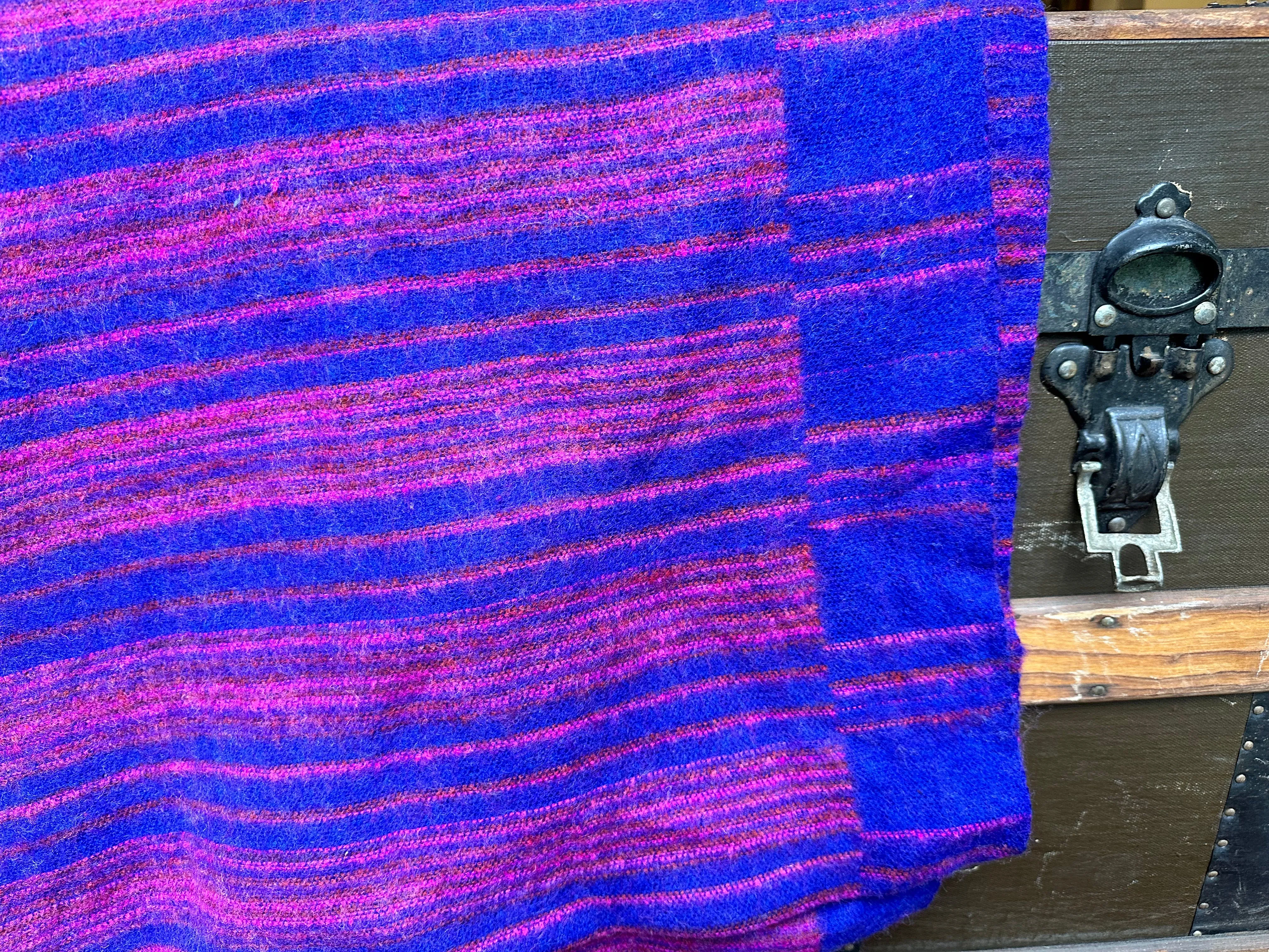 Bonfire Blanket in Purple | Blanket Throws I Wool Blanket | Throw Gifts | Blanket Gift