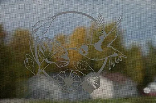 Cactus Western- DIY Etched Glass Vinyl- Window Film Privacy-