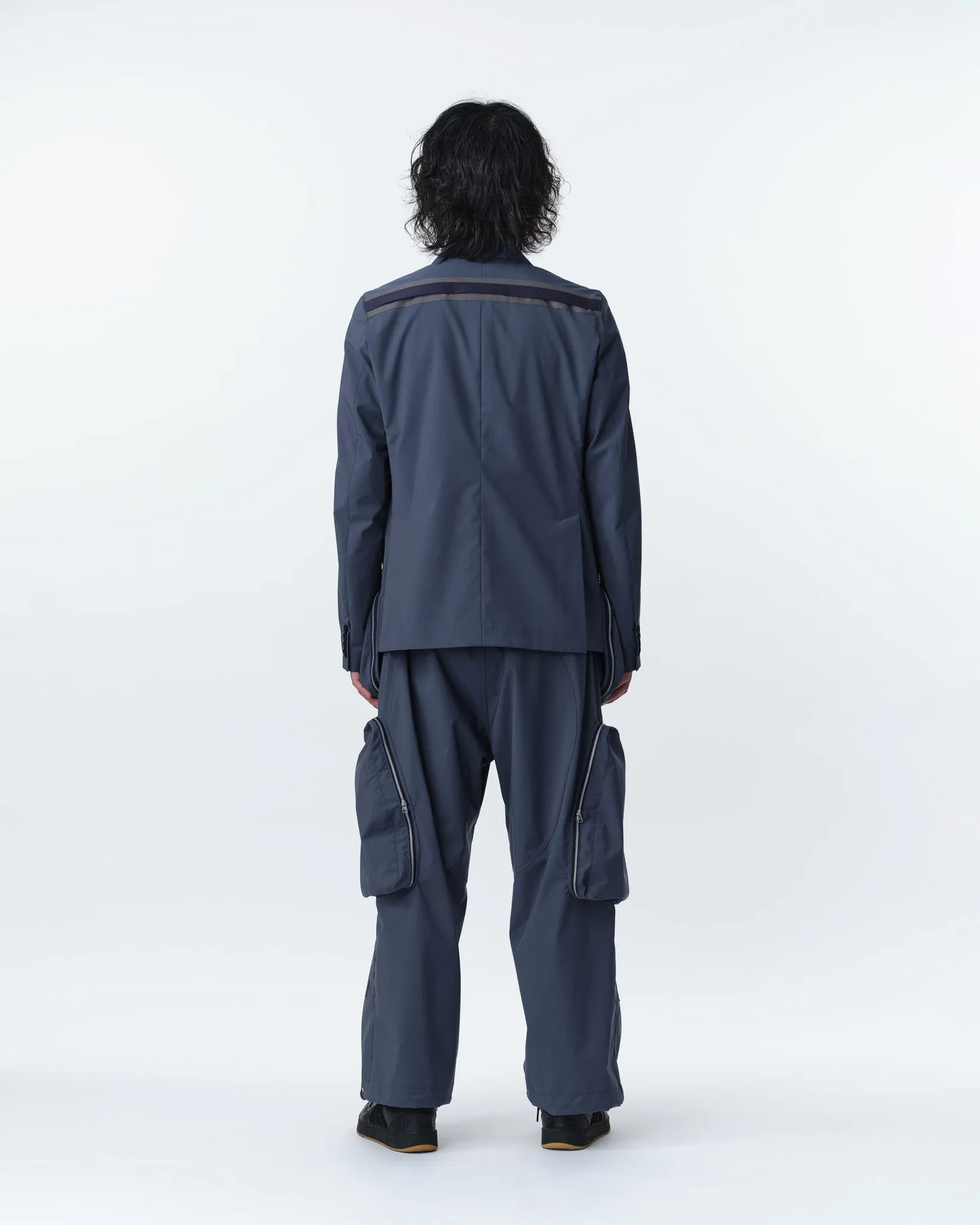 COVERED POCKET TAILORED JACKET .11 【ASH BLUE】