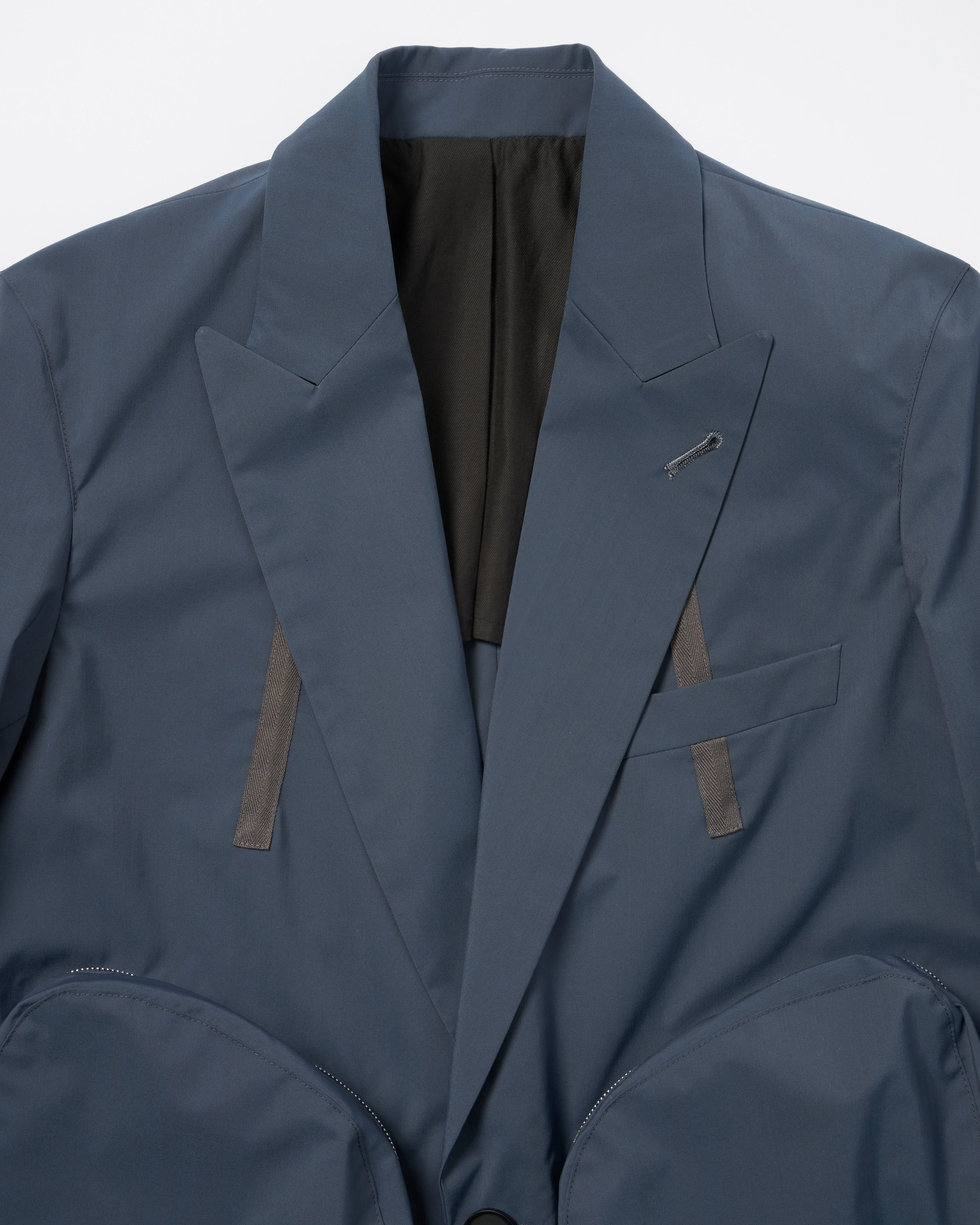 COVERED POCKET TAILORED JACKET .11 【ASH BLUE】