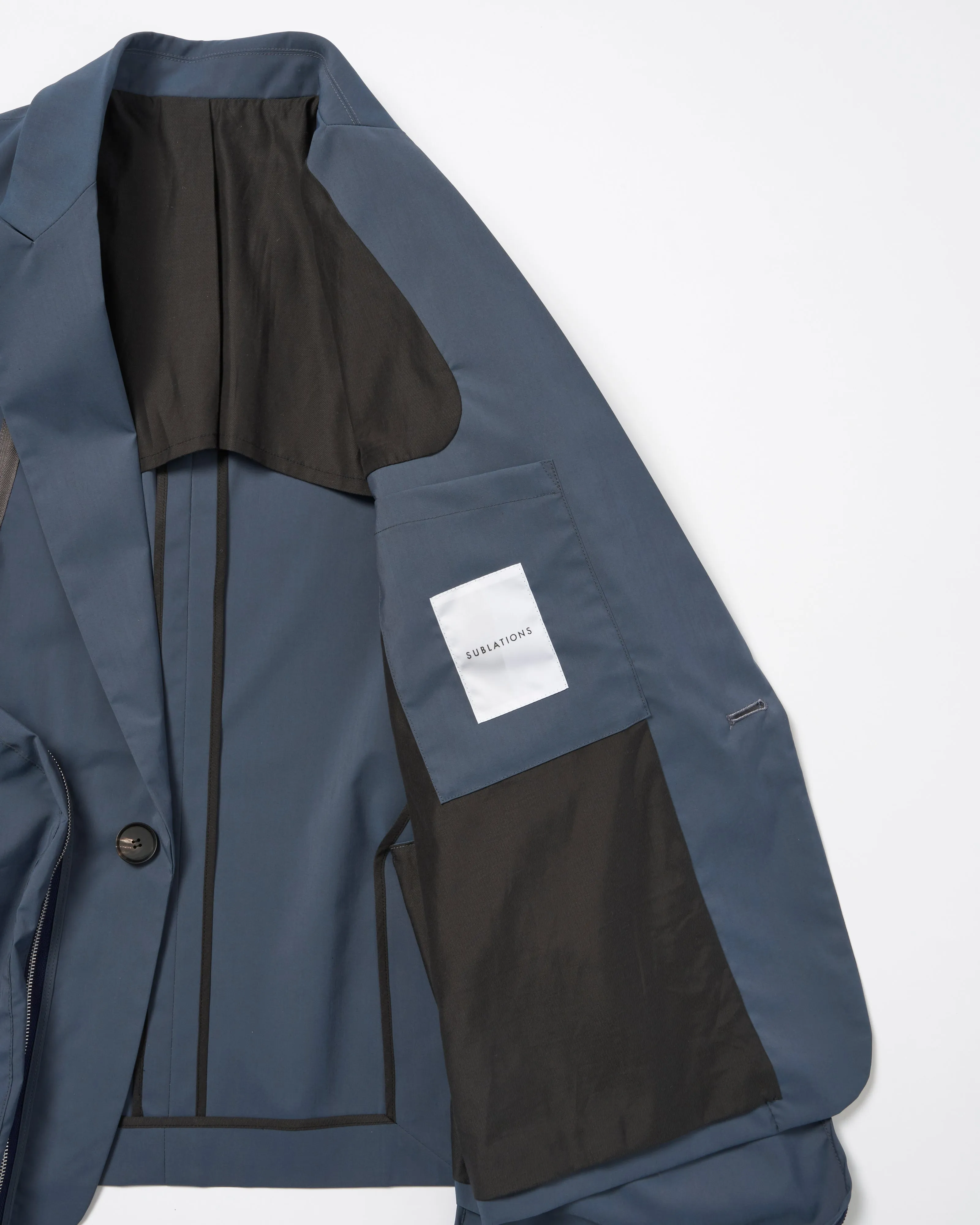 COVERED POCKET TAILORED JACKET .11 【ASH BLUE】