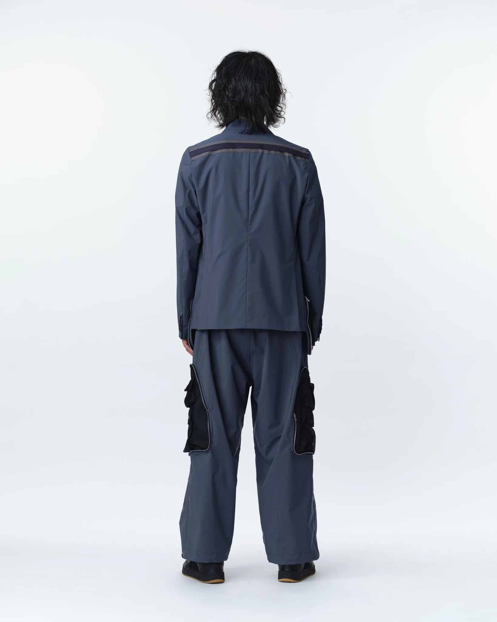 COVERED POCKET TAILORED JACKET .11 【ASH BLUE】