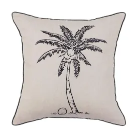 Cushion Black Coco Tree - 55 x 55 cm