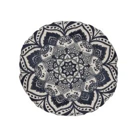 Cushion Black Mandala Roundie - 45 x 45 cm