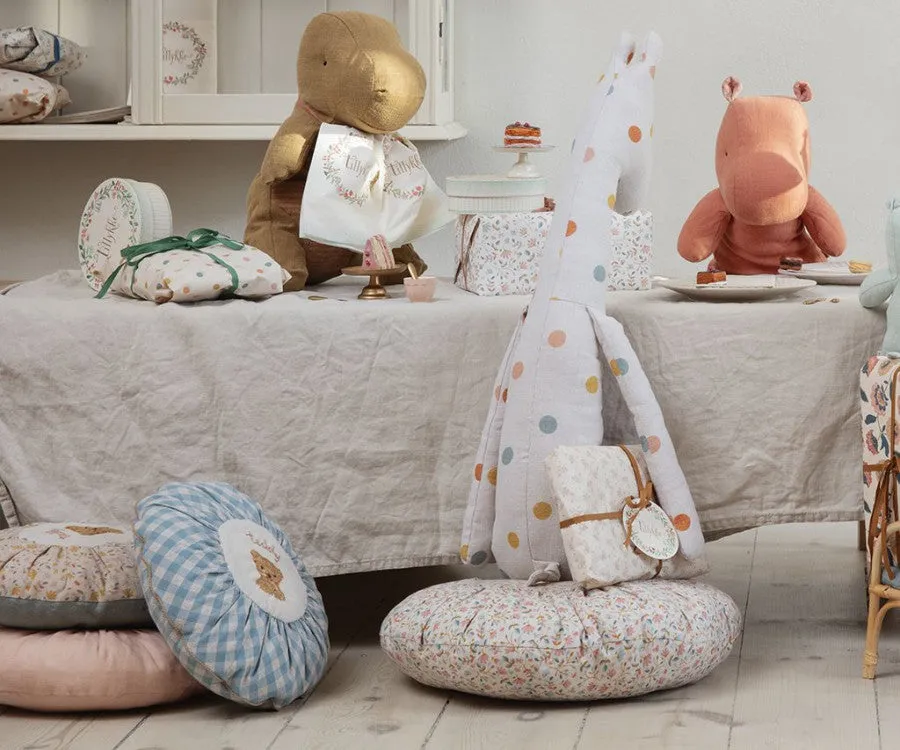Cushion, Small - Checked Teddy