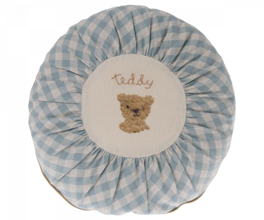 Cushion, Small - Checked Teddy