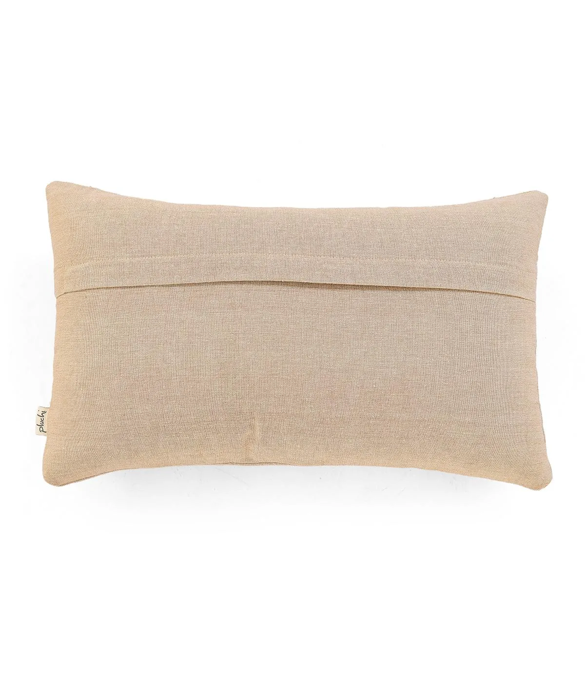 Damask Embroidery Cotton Knitted Decorative Stone Color 12 x 20 Inches Pillow Covers
