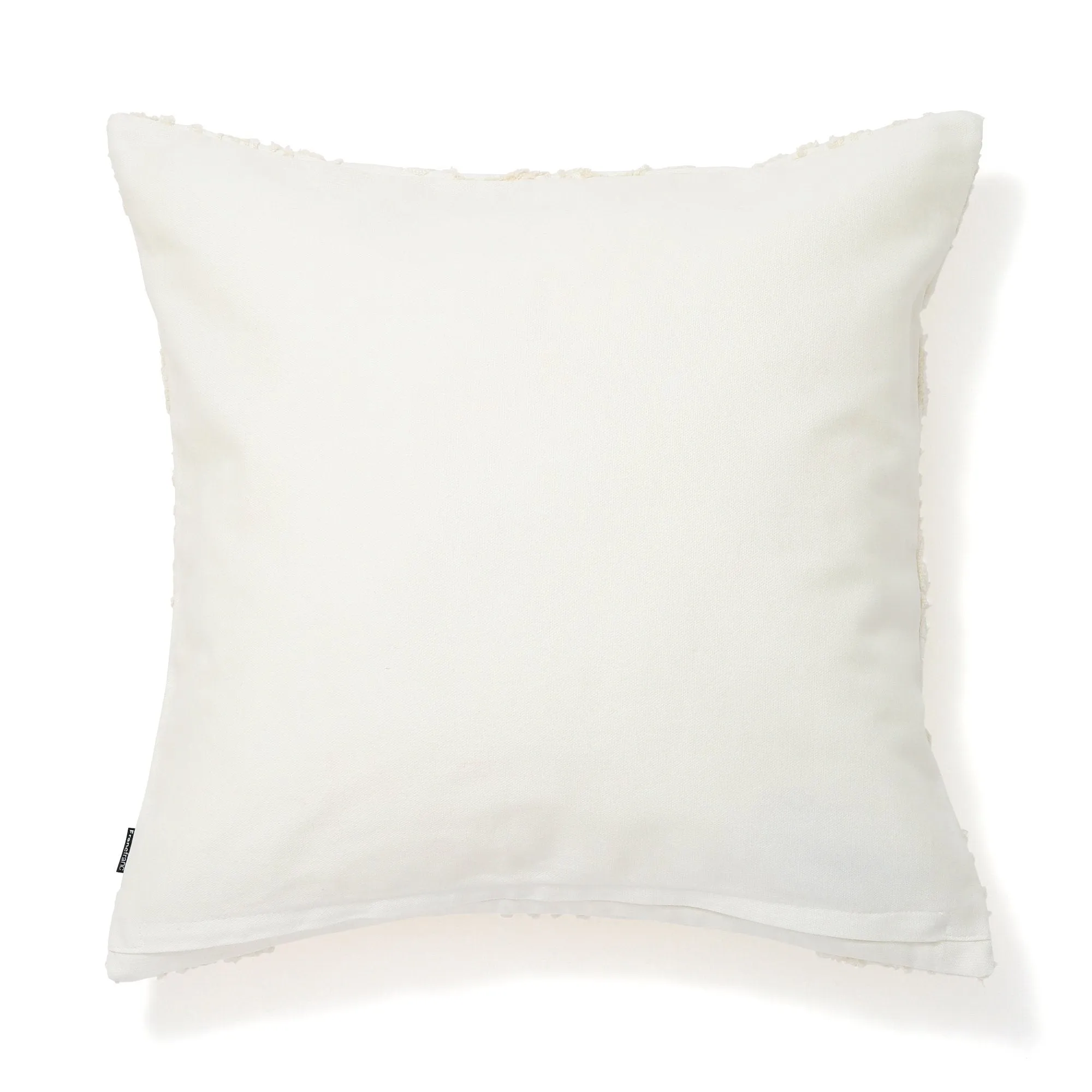 Emb Ornament H Cushion Cover 450 X 450 White