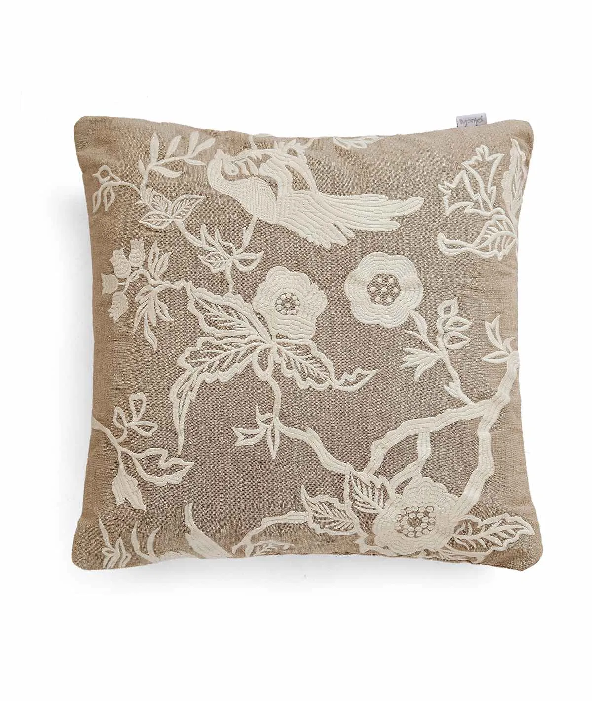 Florista Embroidery Cushion cover (Stone) (45x45 CM)