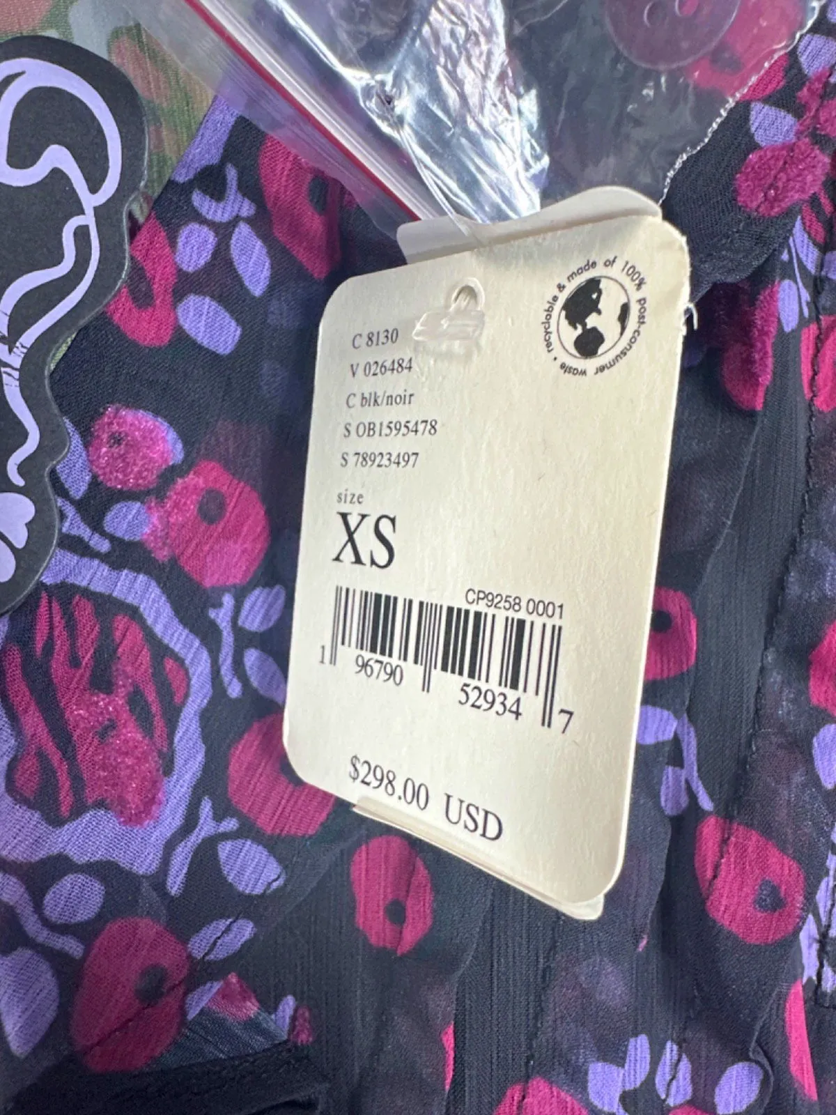 Free People x Anna Sui Cassiel Printed Jumpsuit SZ XS