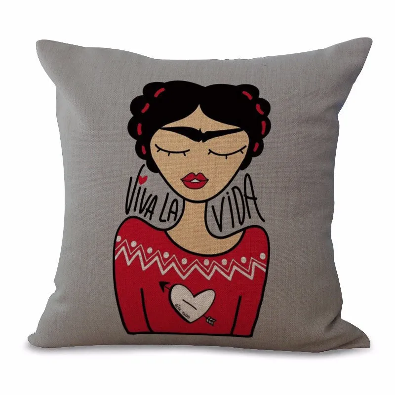 Frida Kahlo Sofa Cushion Cover