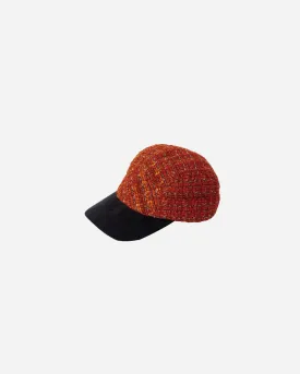 GLITTERY TWEED JET CAP .07【ORANGE】
