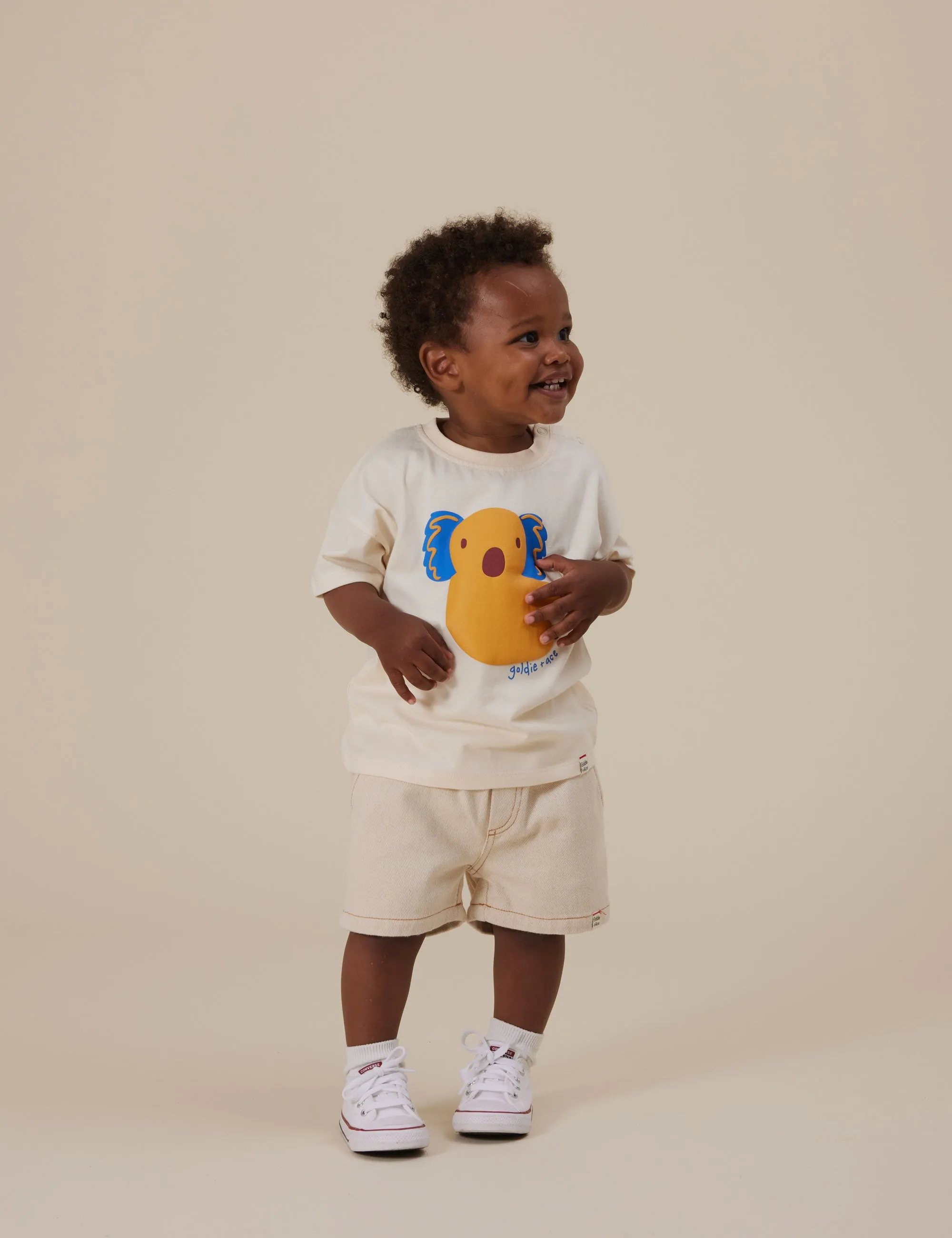 Goldie   Ace Noah Denim Shorts Oat