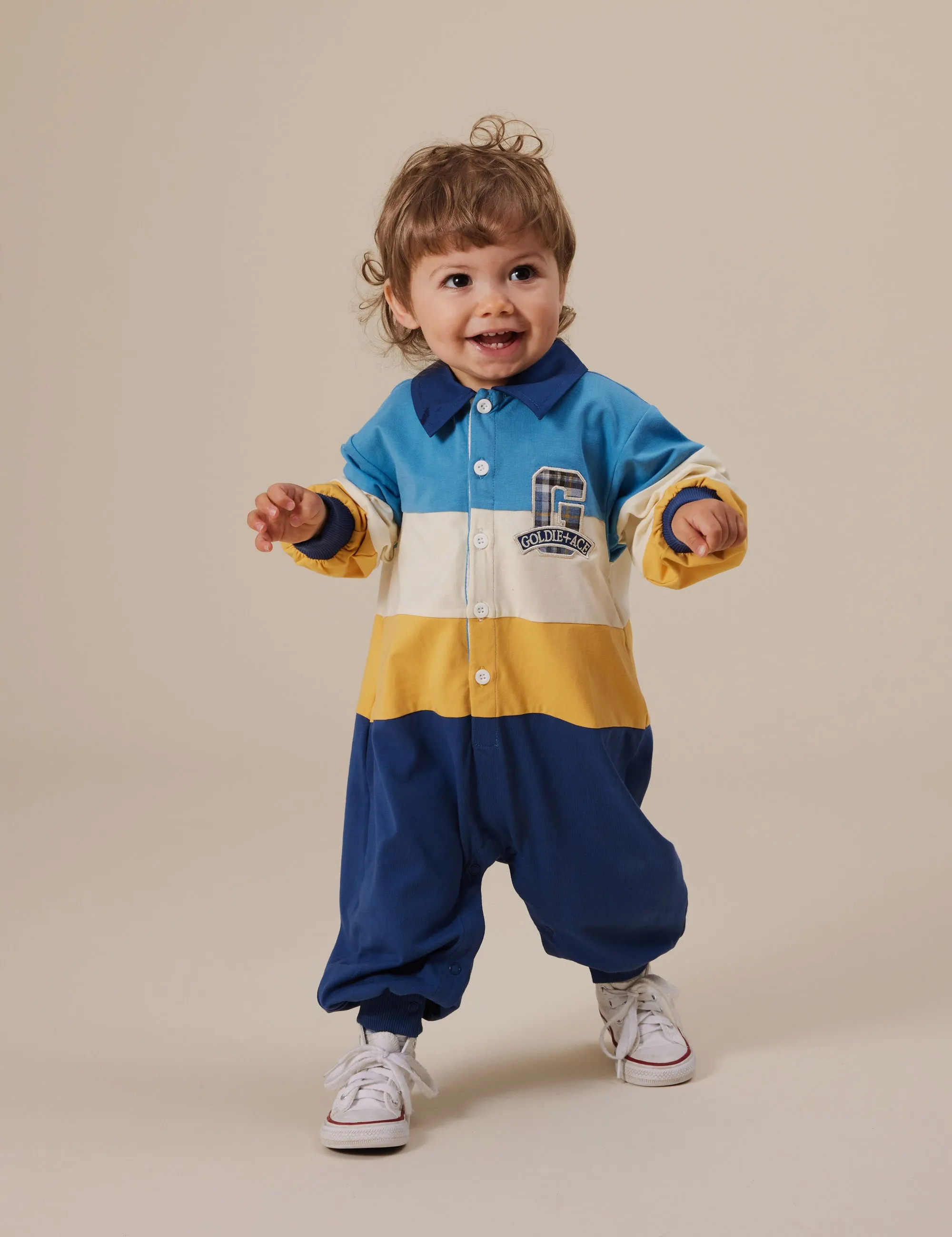 Goldie   Ace Panelled Rugby Romper