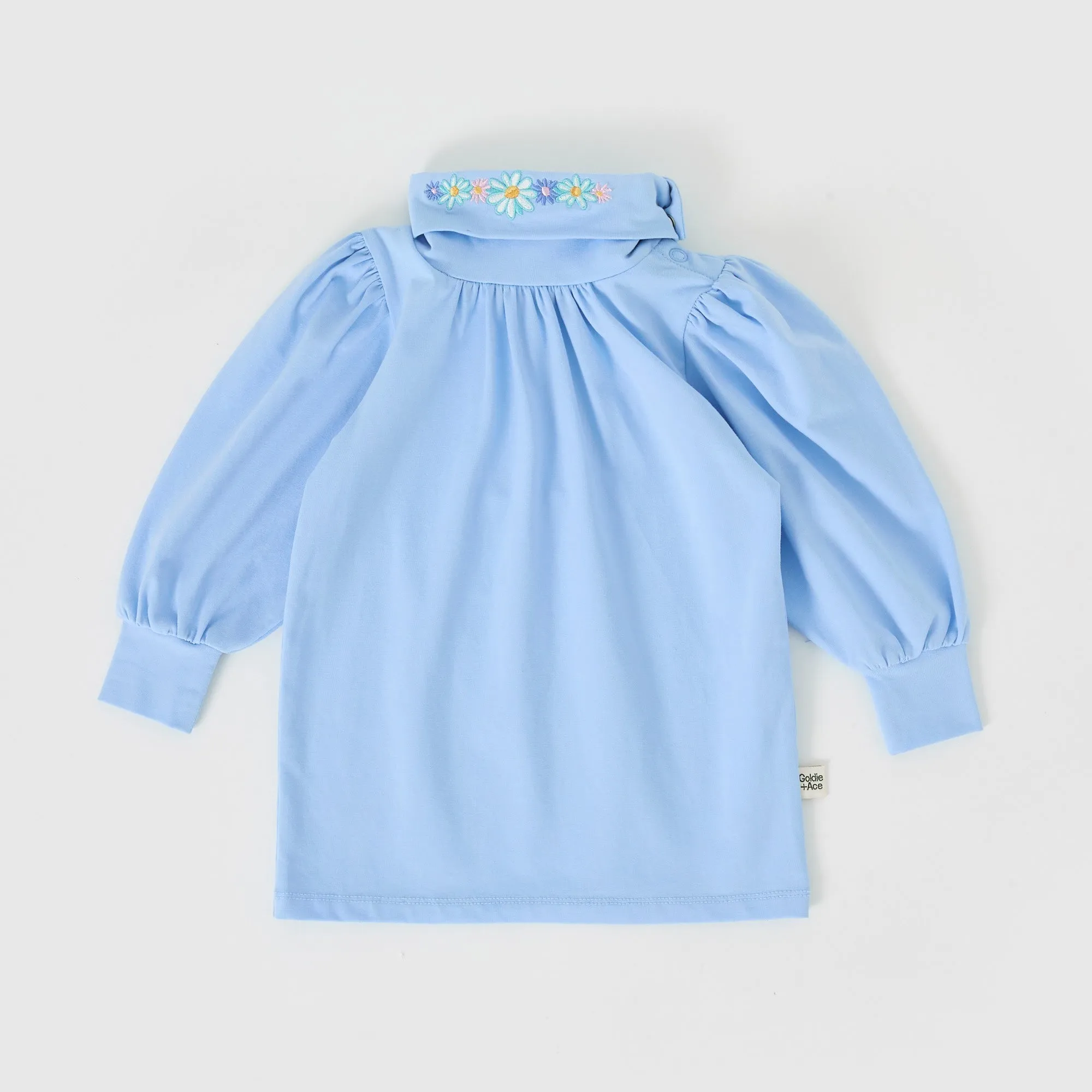 Goldie   Ace Sophia Embroidered Puff Sleeve Skivvy