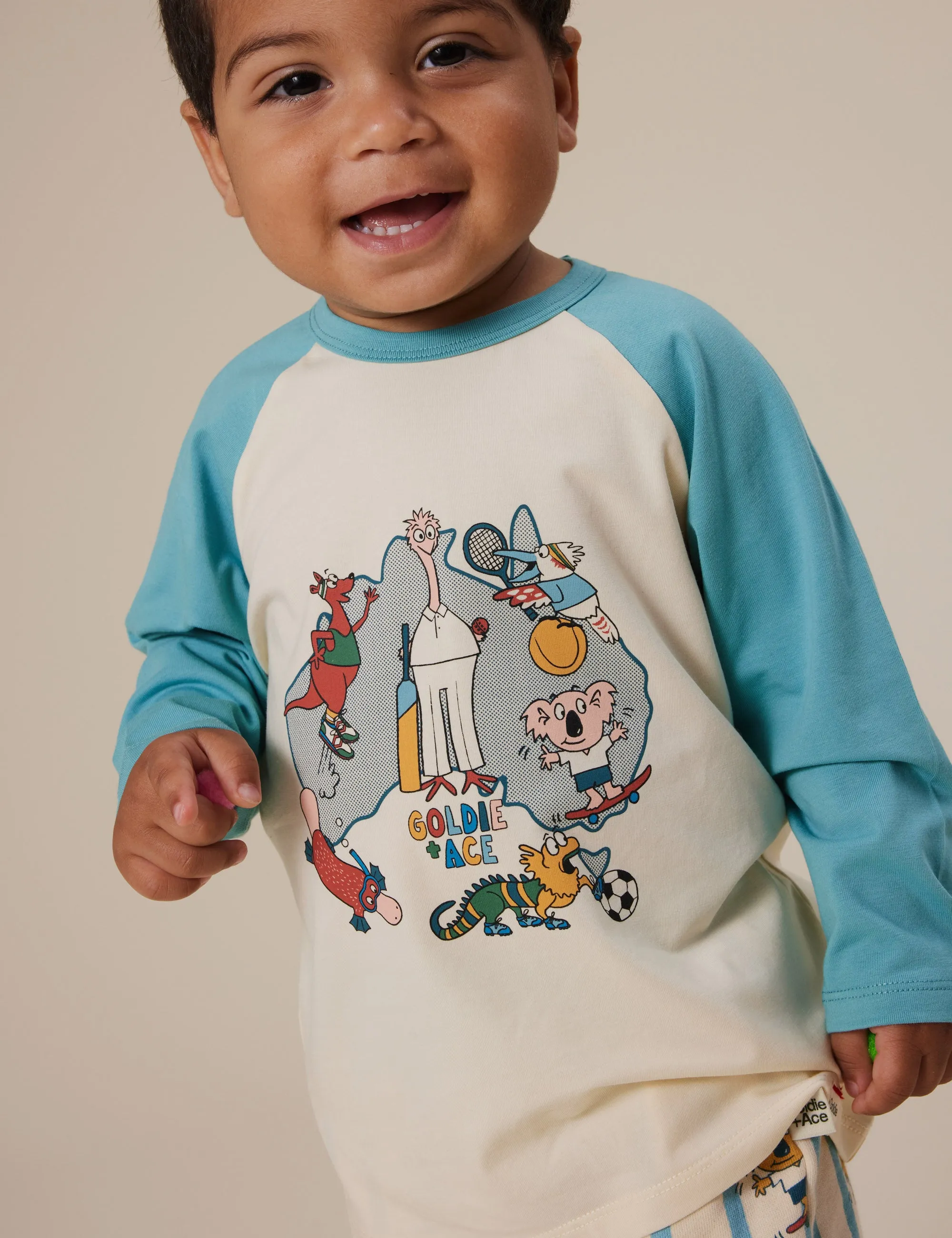 Goldie   Ace Team Goldie Raglan Long Sleeve Top