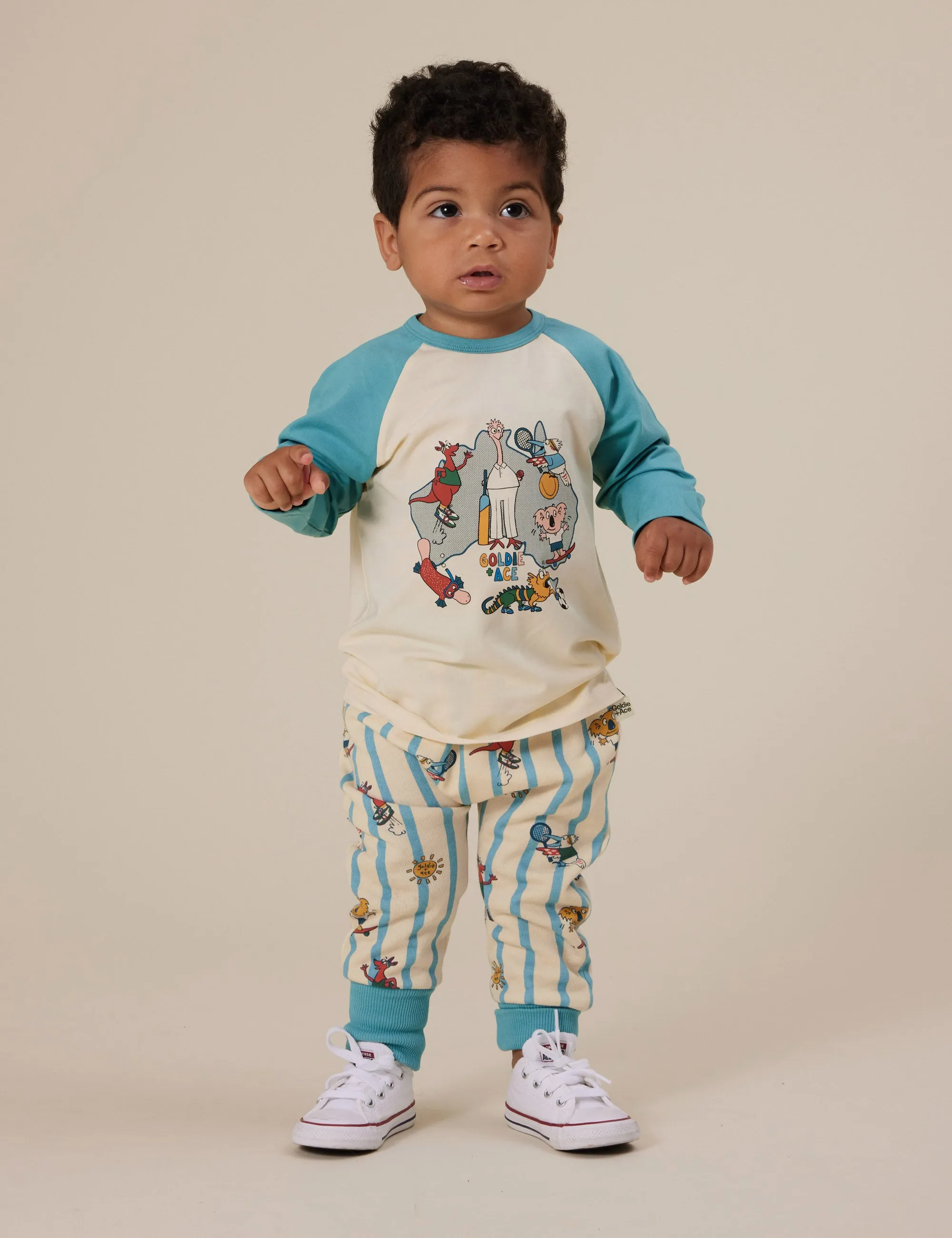 Goldie   Ace Team Goldie Raglan Long Sleeve Top