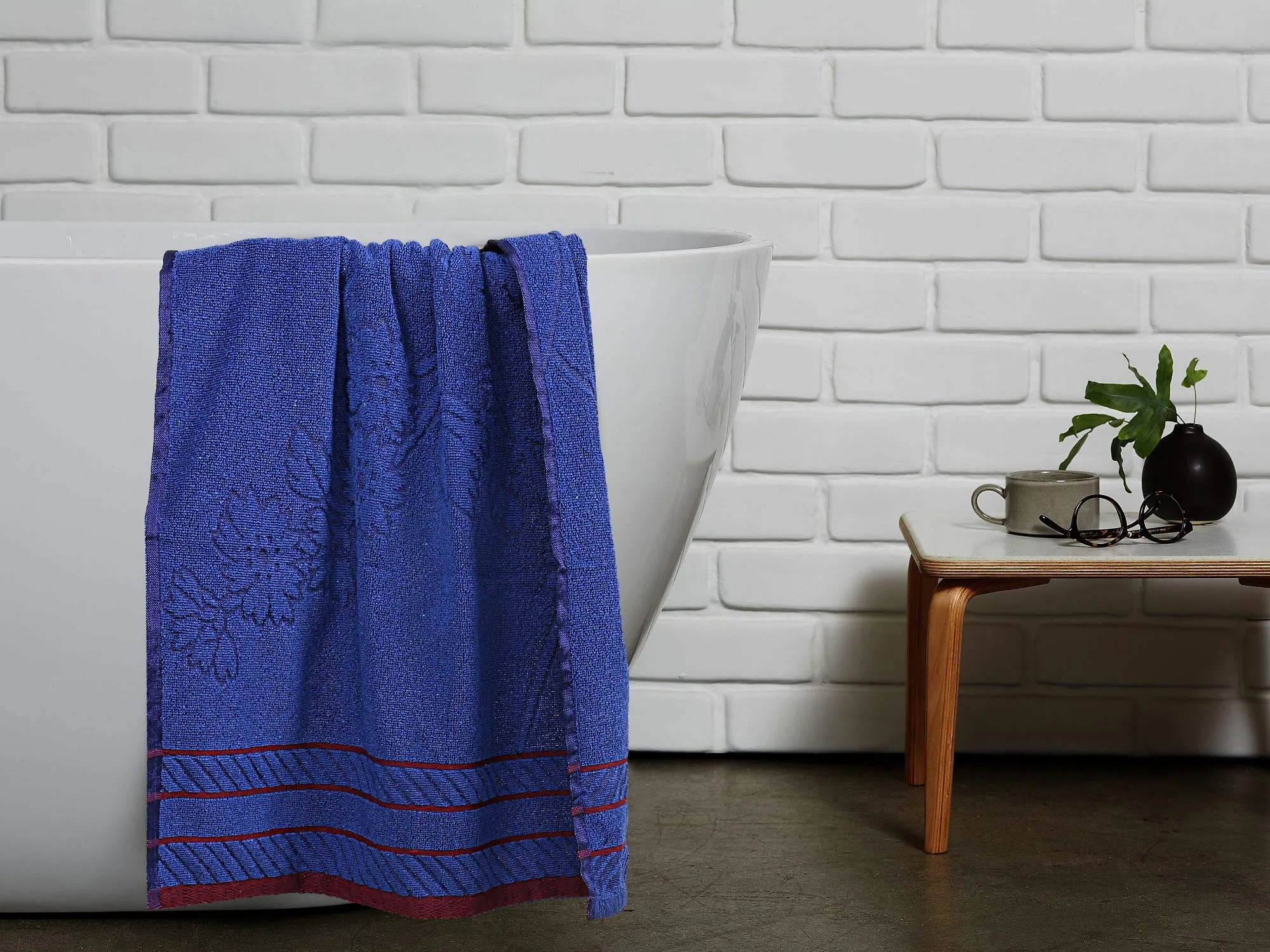 Kuber Industries Cotton Bath Towel (27" x54”, Blue, CTKTC08906)