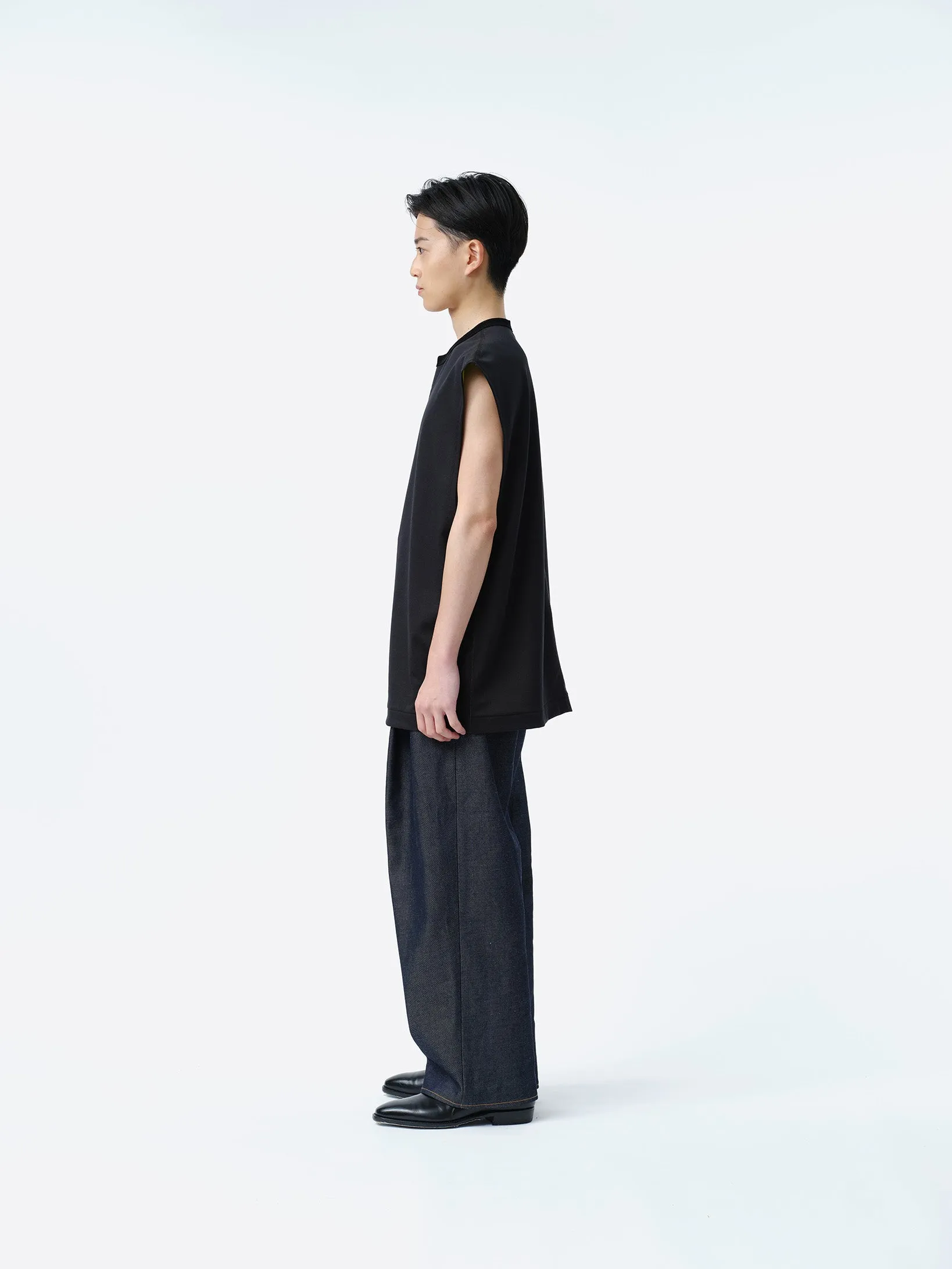 LOGO SLEEVELESS CUT-SEW .11 【BLACK】