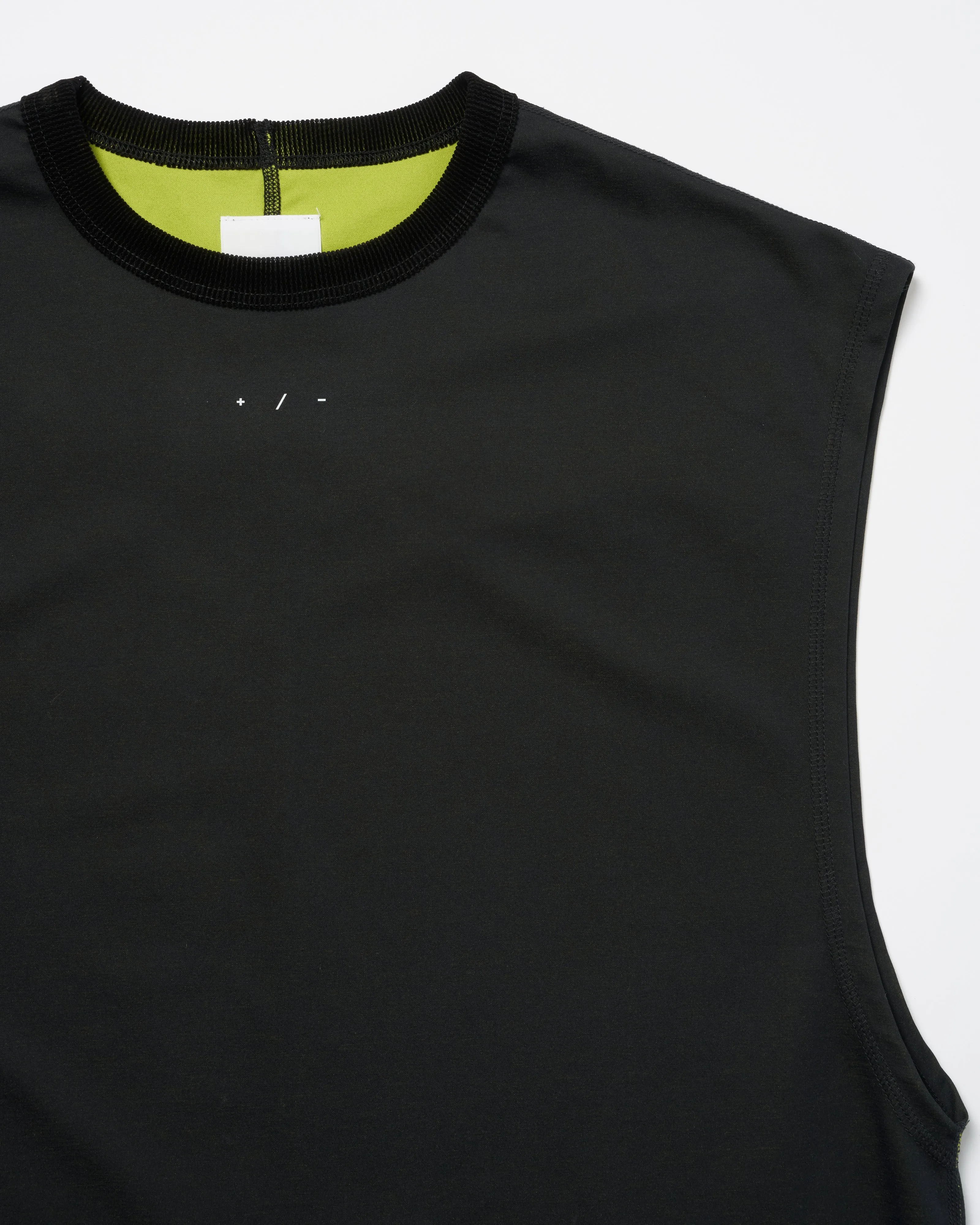 LOGO SLEEVELESS CUT-SEW .11 【BLACK】