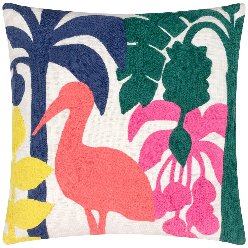 Marula Embroidered Cushion Multicolour