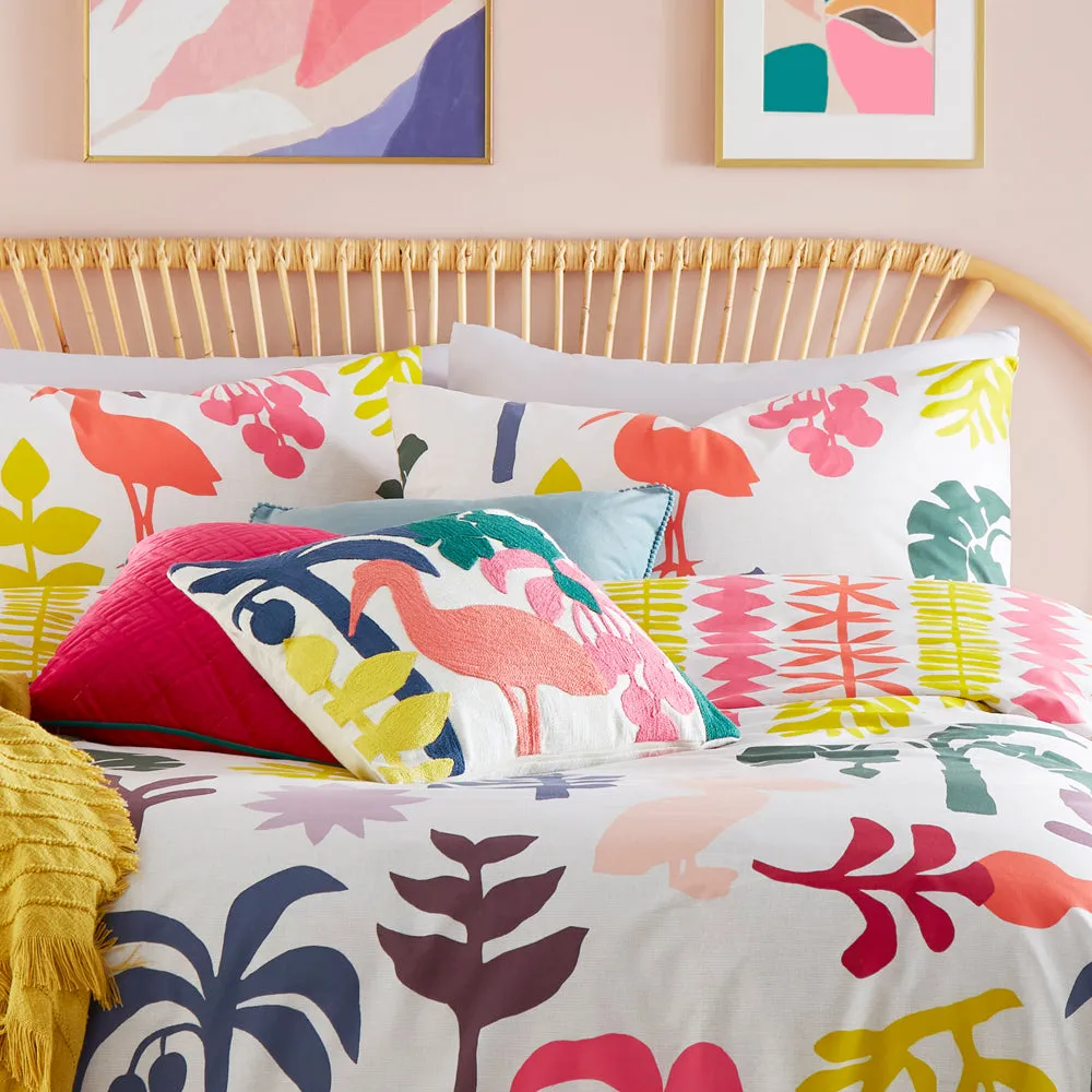 Marula Embroidered Cushion Multicolour