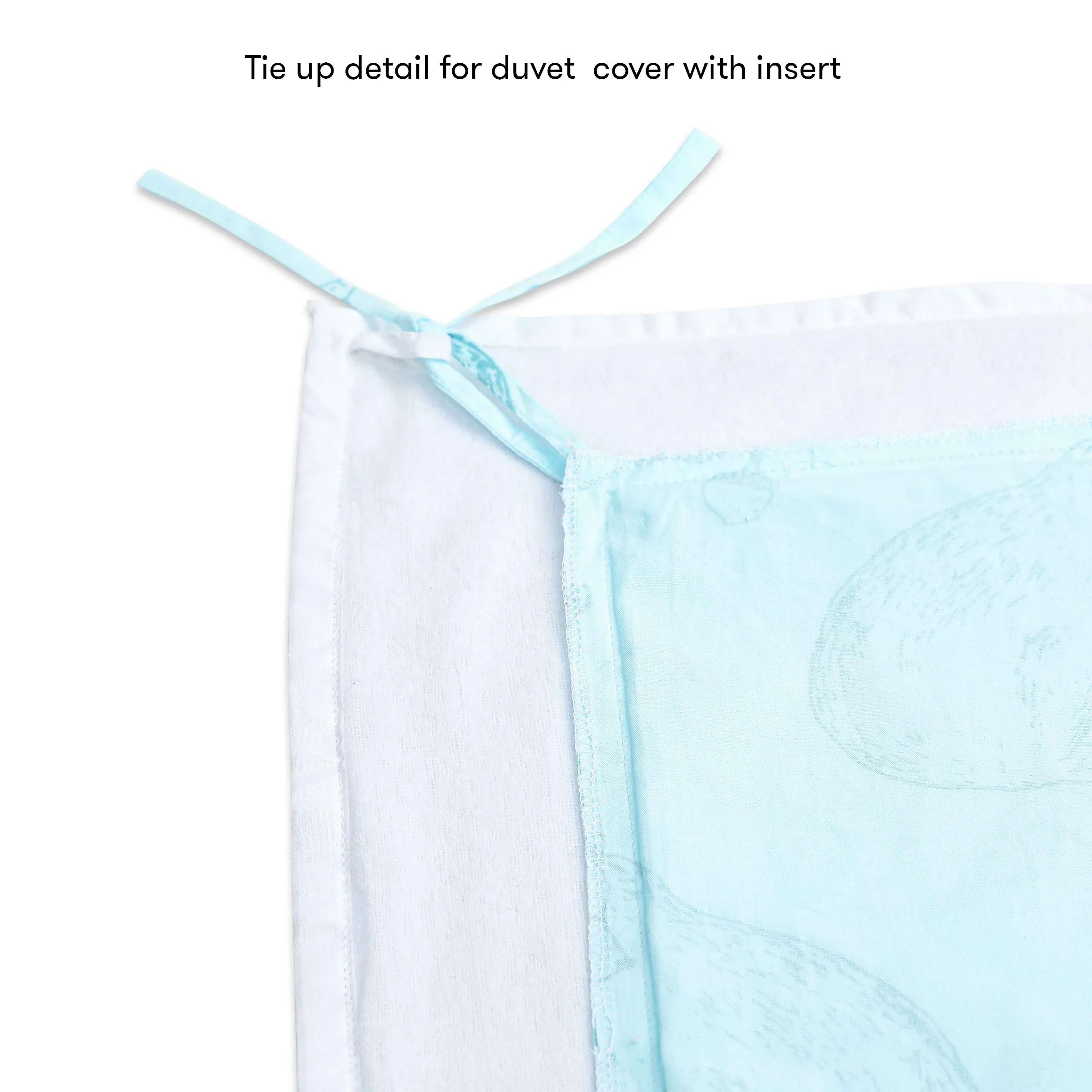 Masilo Organic Cotton Toddler Cot Set – Bear Hug (Thin/Quilted Insert)