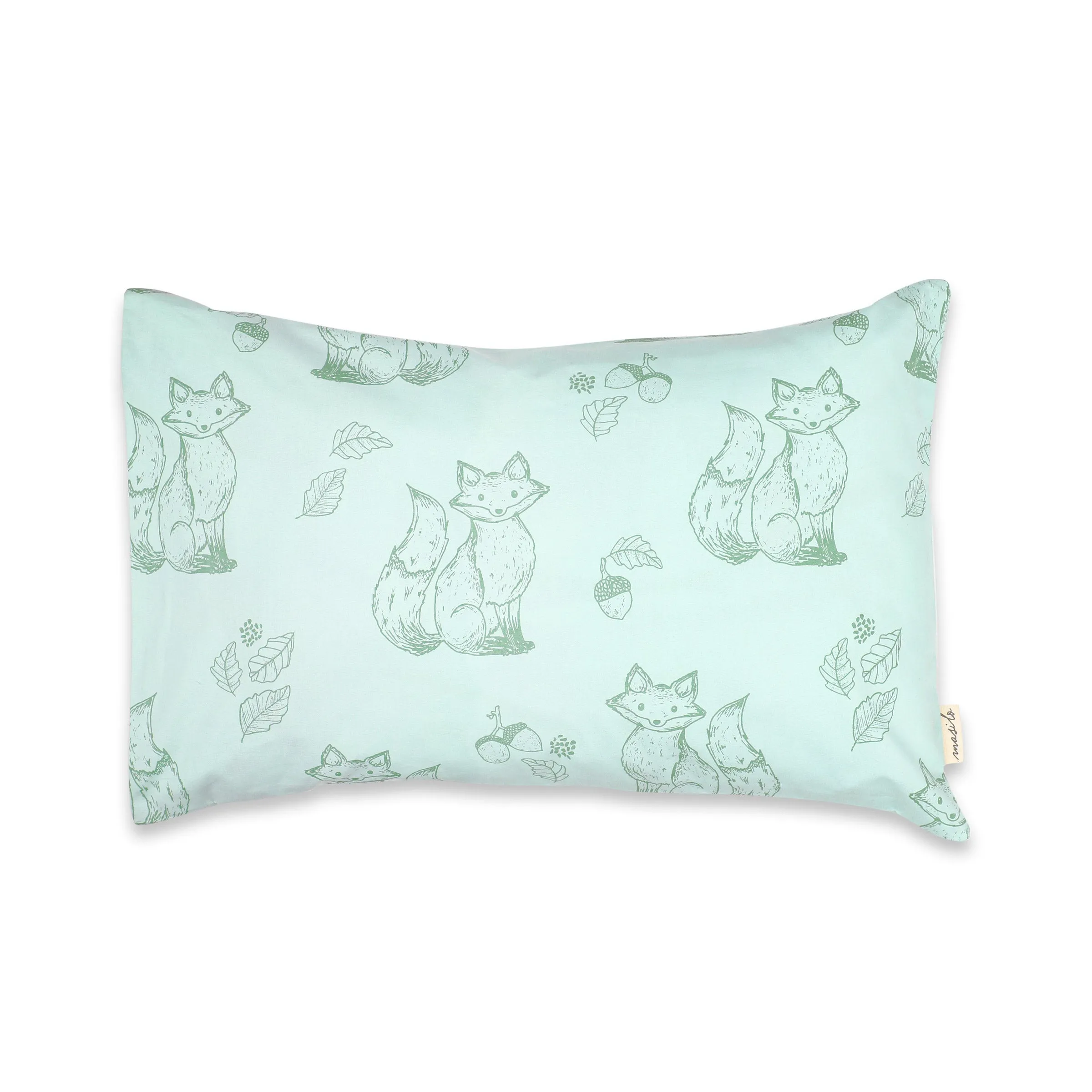 Masilo Organic Cotton Toddler Cot Set – Clever Fox  (Thin/Quilted Insert)