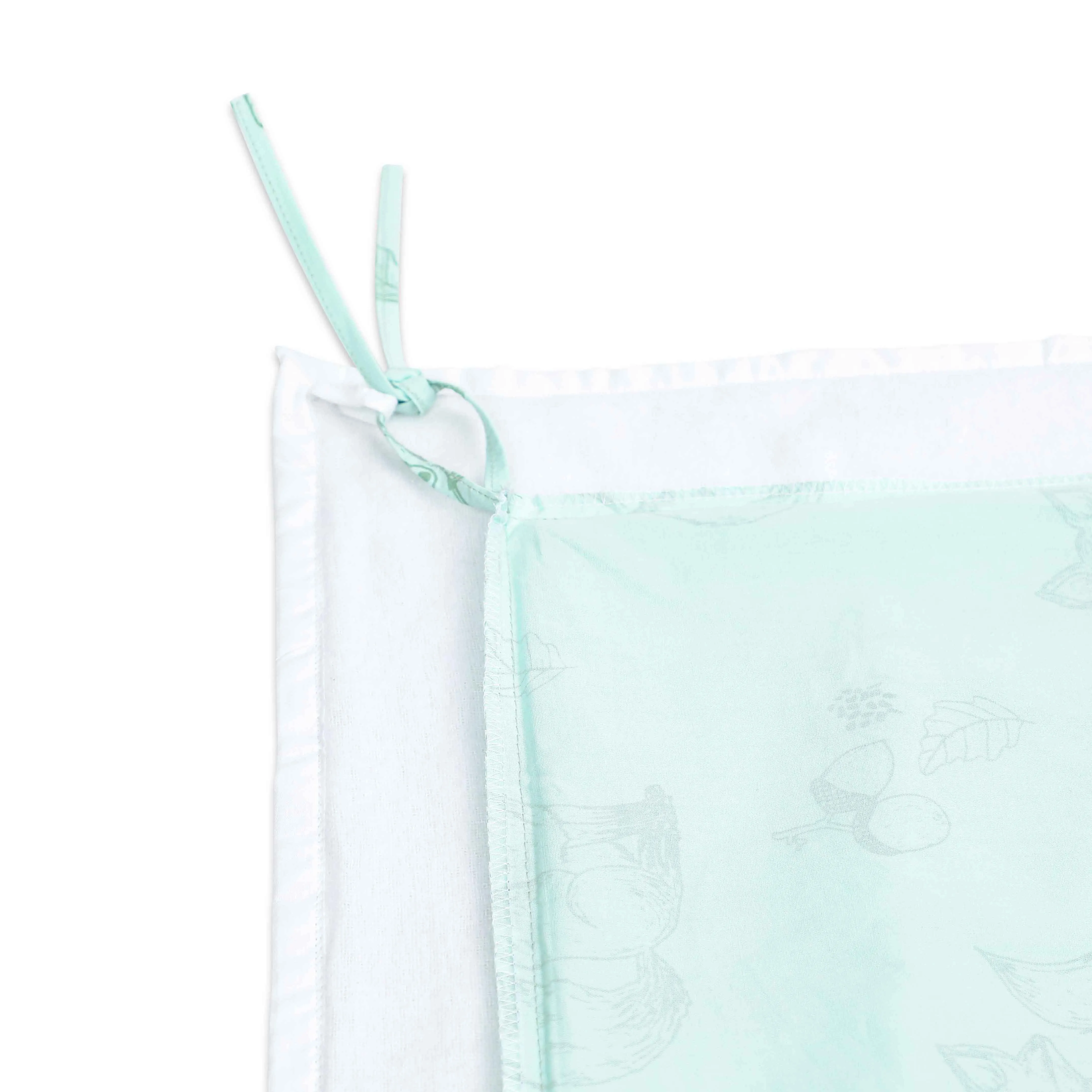 Masilo Organic Cotton Toddler Cot Set – Clever Fox  (Thin/Quilted Insert)
