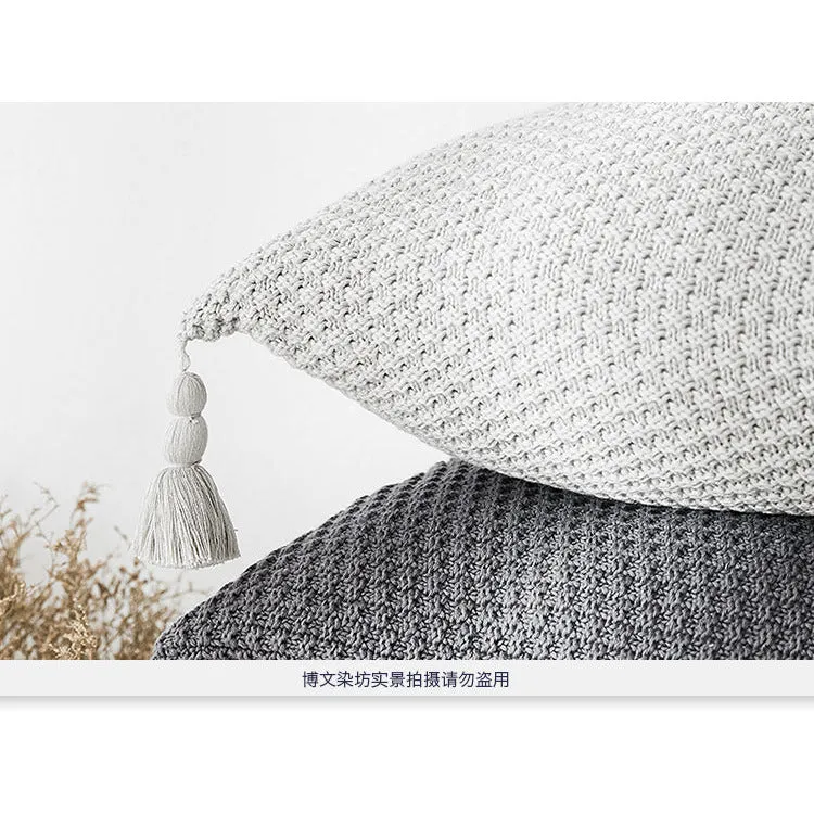 Nordic Cushion Cover with Tassels 45x45