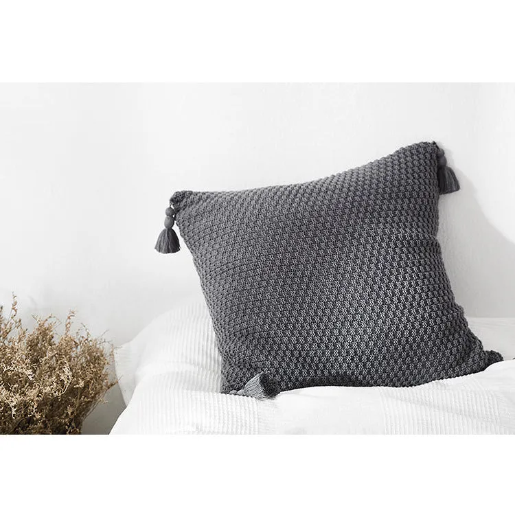 Nordic Cushion Cover with Tassels 45x45