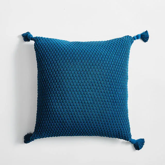 Nordic Cushion Cover with Tassels 45x45
