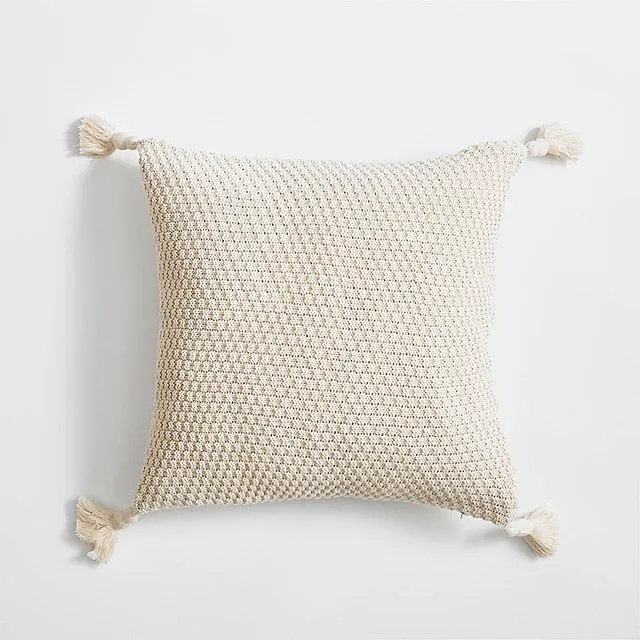 Nordic Cushion Cover with Tassels 45x45