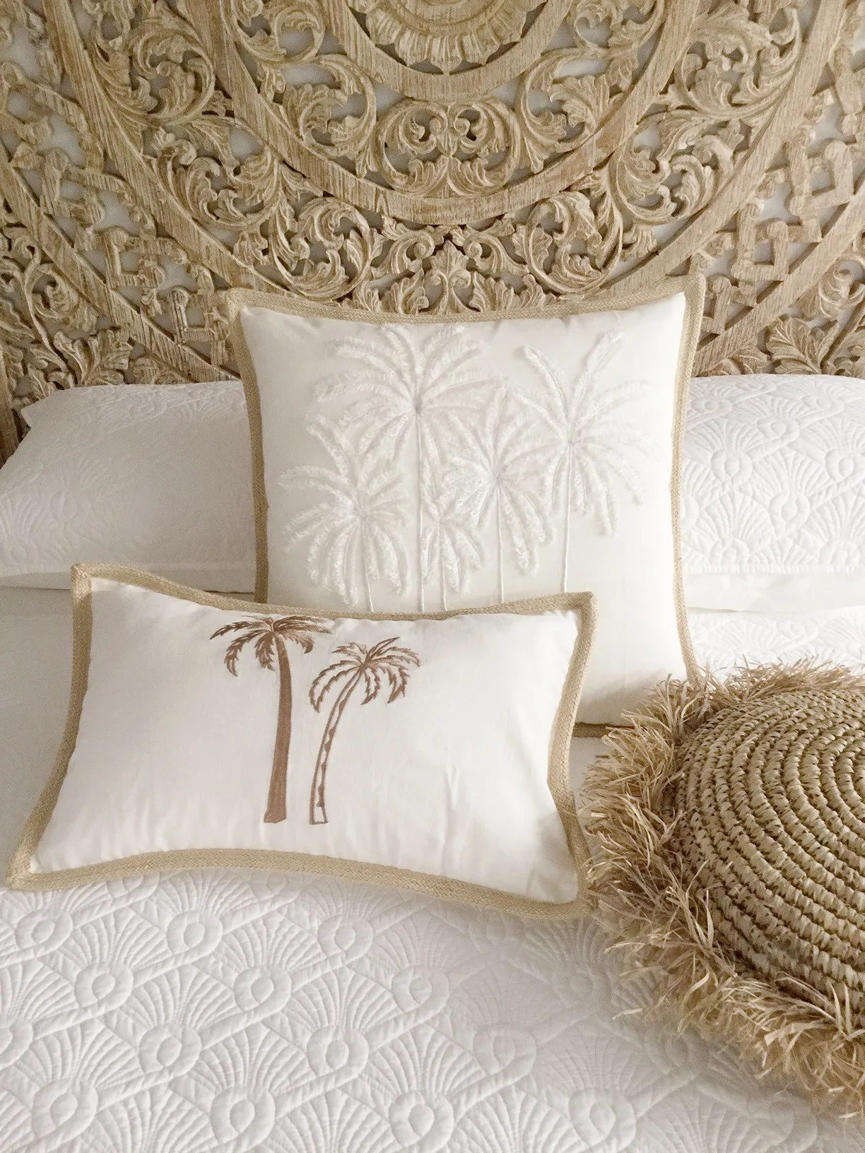 Palm Cove Linen Cushion Cover