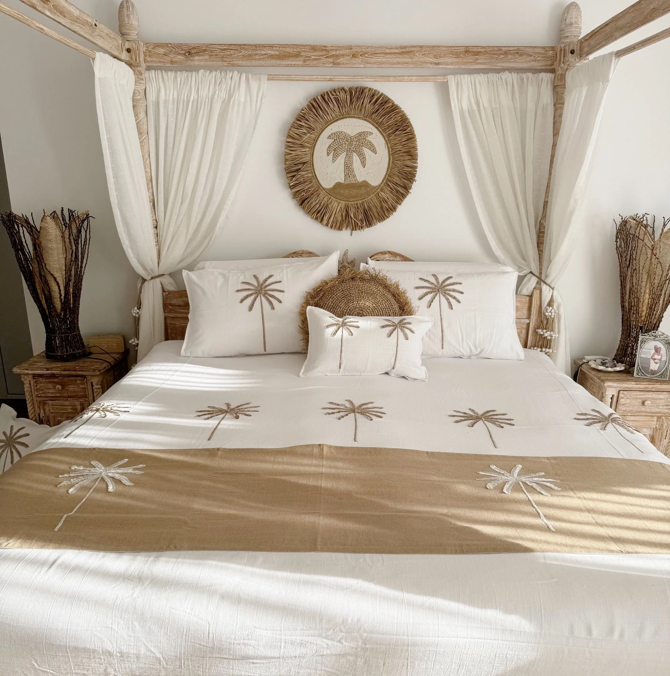 Palm Cove Linen Quilt Cover Set