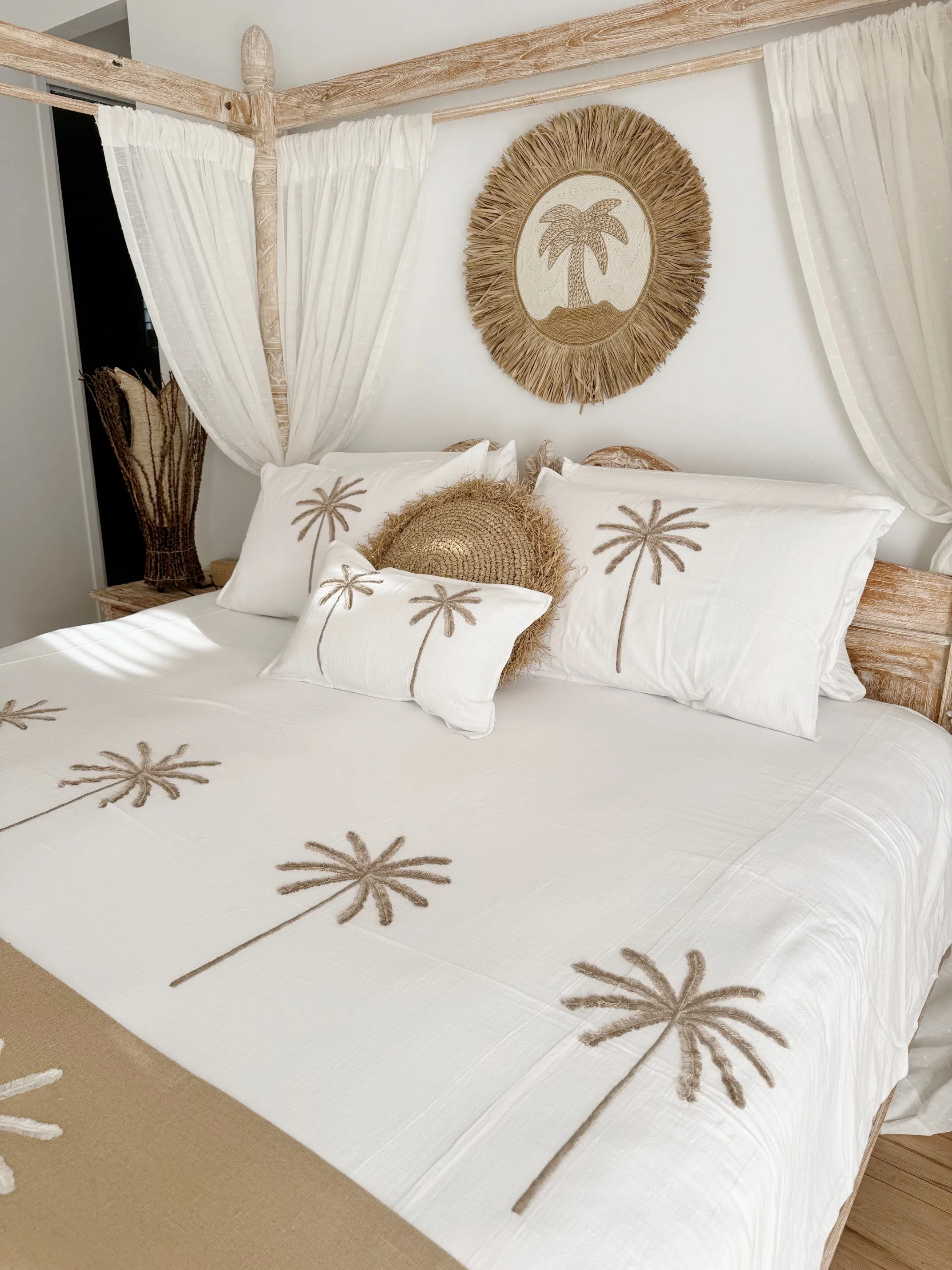 Palm Cove Linen Quilt Cover Set