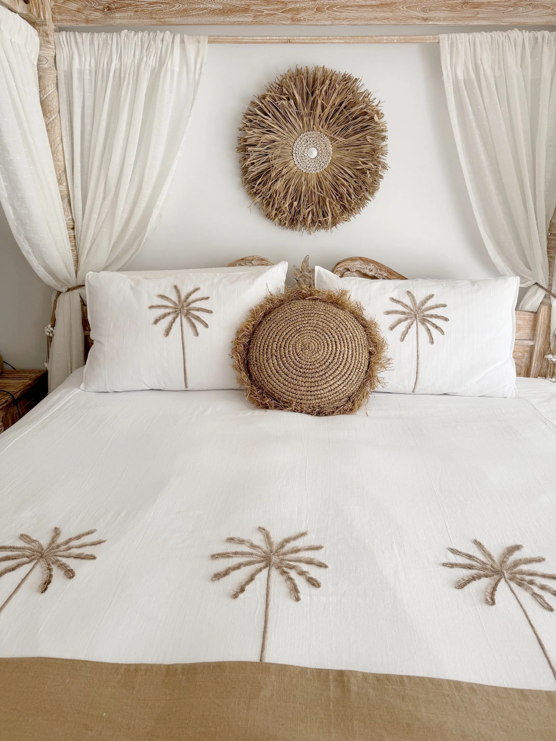 Palm Cove Linen Quilt Cover Set