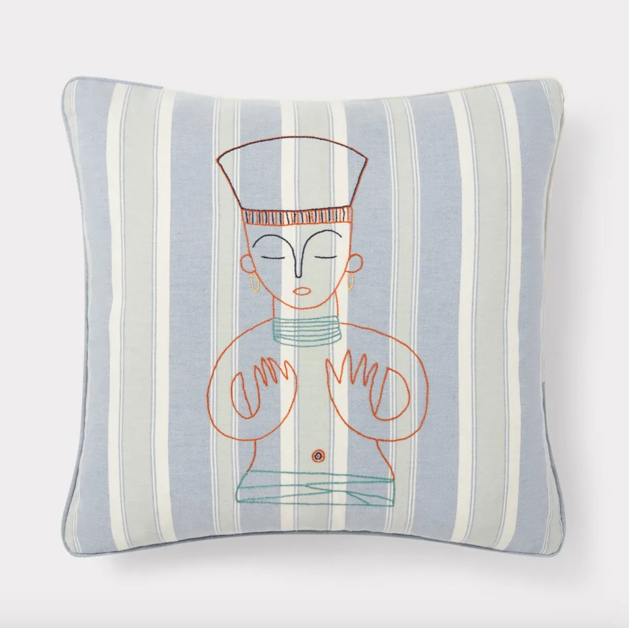 Queen Zenobia Cushion - blue