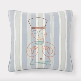 Queen Zenobia Cushion - blue
