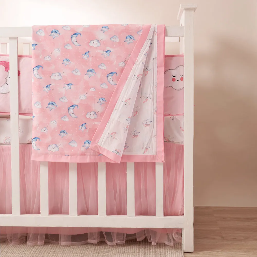 "Night Night" Crib Gift Set (Celestial-Pink)