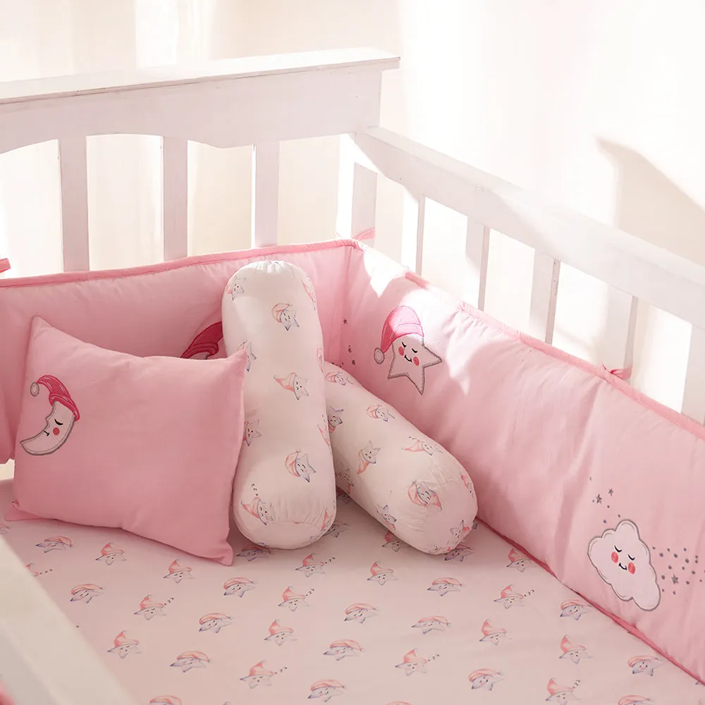 "Night Night" Crib Gift Set (Celestial-Pink)