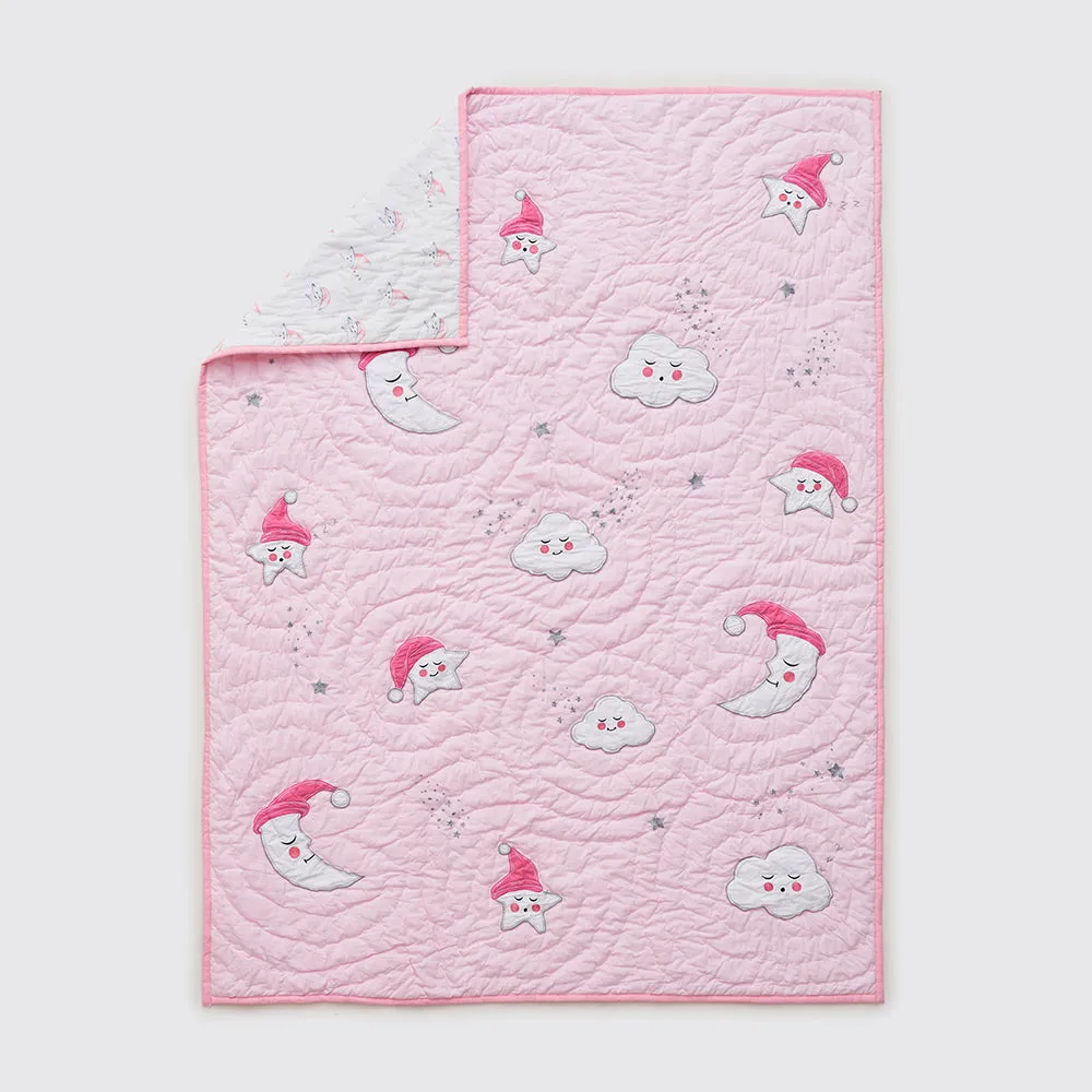 "Rockabye Baby" Crib Gift Hamper (Celestial-Pink)