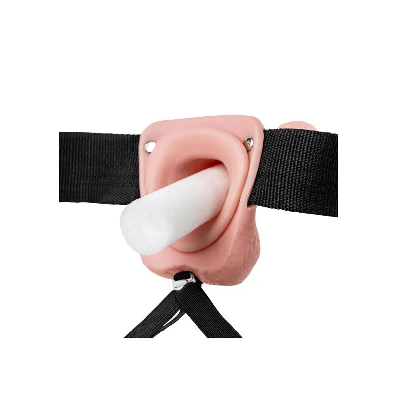 REALROCK Hollow Strapon with Balls - 23 cm  -  23 cm Hollow Strap-On