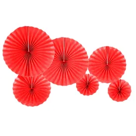 Red Decoration Fans