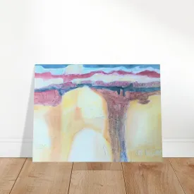 'Southwest Mixed Media' Abstract I 18x24 Museum-Quality Matte Paper Poster | Original Artwork by American Artist Barbara Cleary